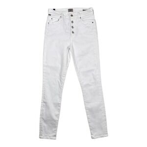 NWT Citizens of Humanity Rocket Ankle Mid Rise Skinny White Jeans-27